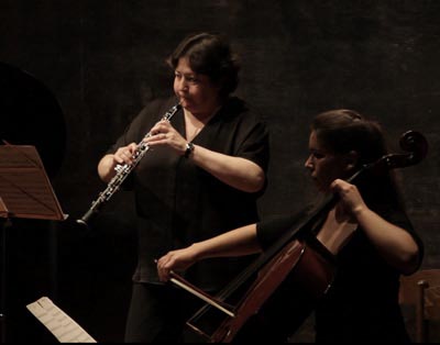 Carmen and Susana - Aura Noctis playing. Live in Espacio Ronda, Madrid, Spain, 2015 April