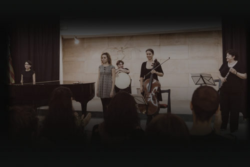 Aura Noctis en directo en Casa de Valencia, Madrid, 2015. Foto por Víctor Herrera