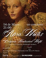 Aura Noctis live in Teatro de los Manantiales (Valencia, Spain), May 14, 2011 - Poster - open/download image @1125x1425